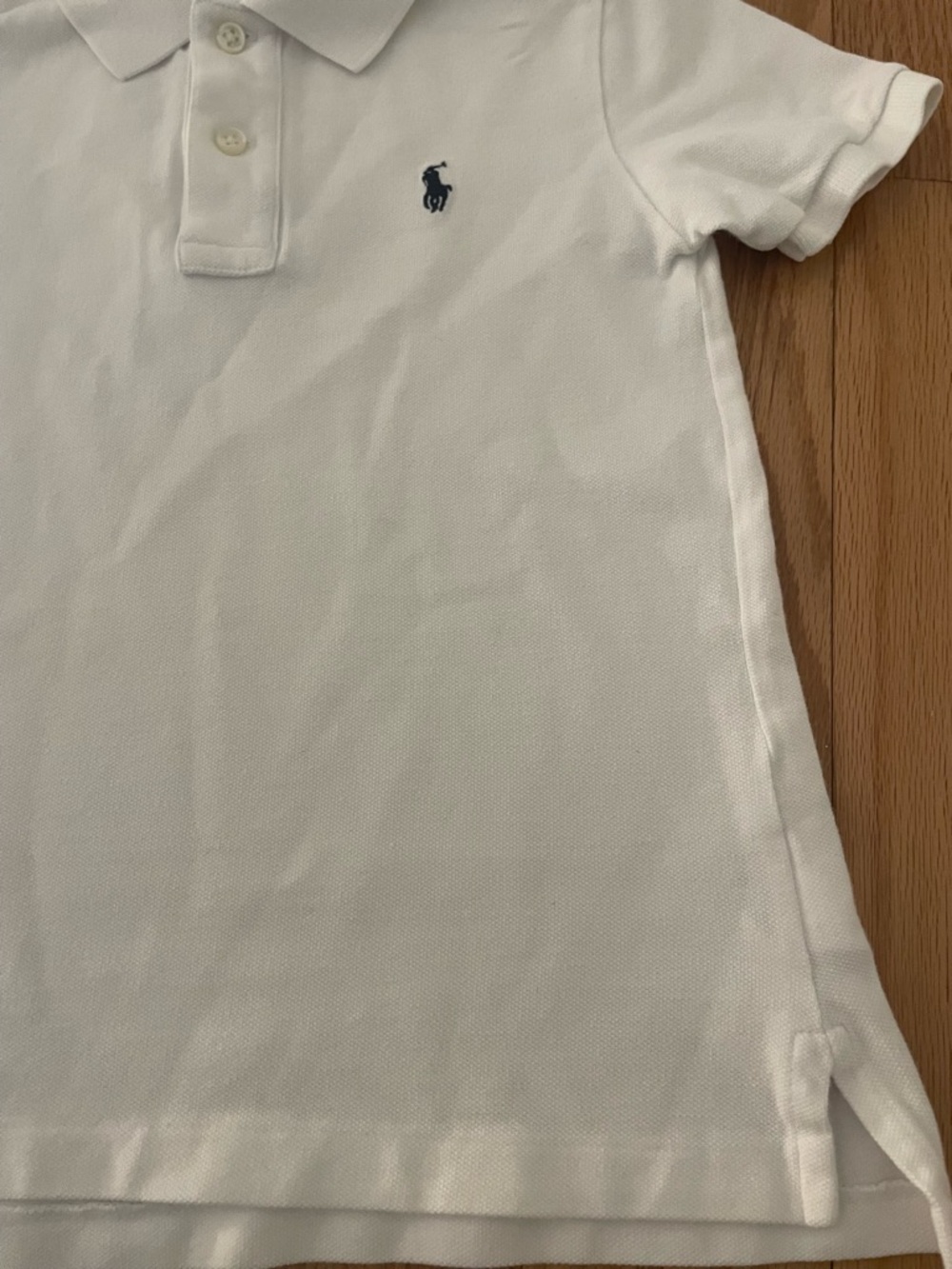 Polo by Ralph Lauren White Short-Sleeve Boys' Polo with Navy Pony - Picture 3 of 5